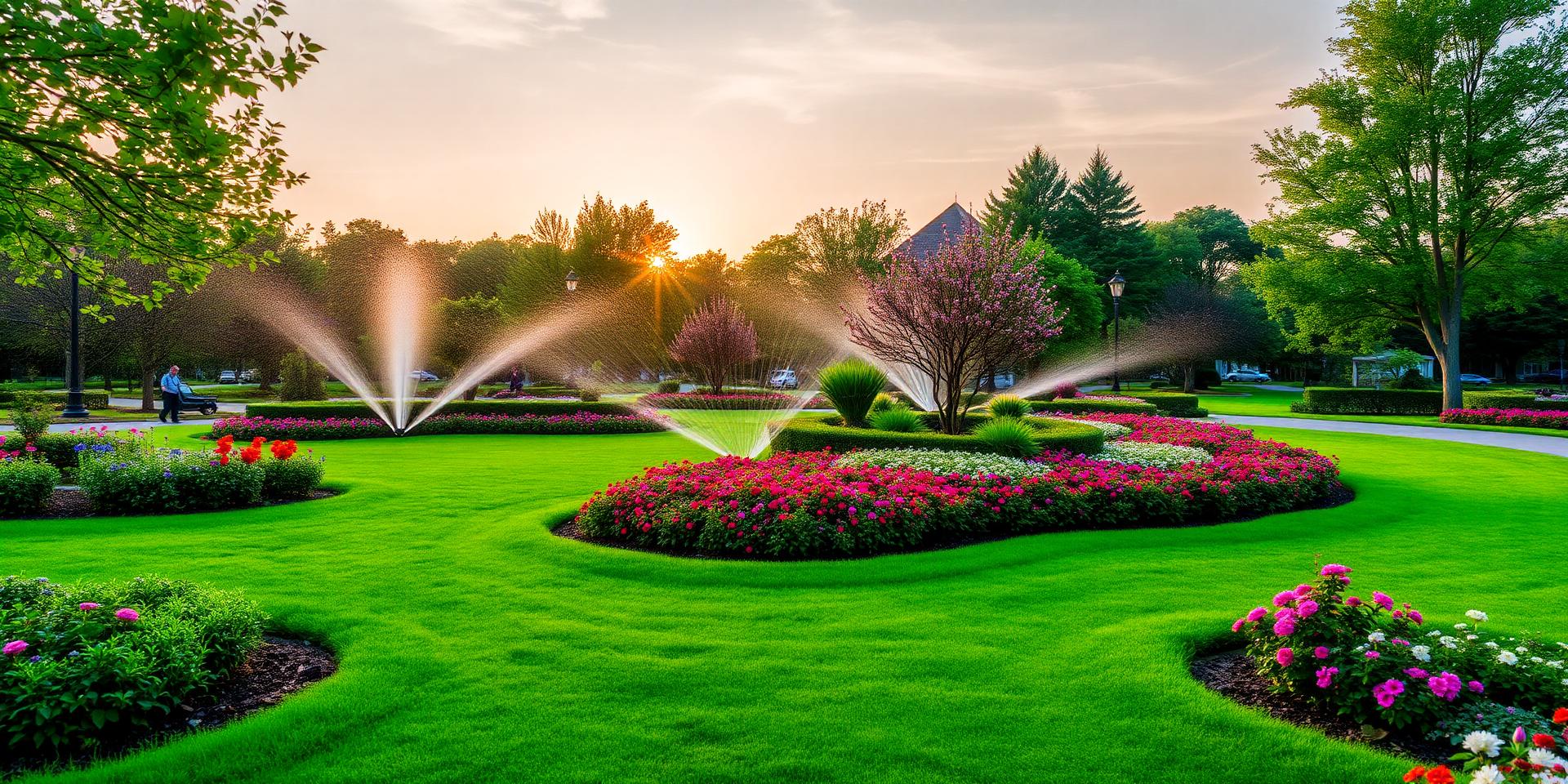 Wunderschön bewässerter Garten